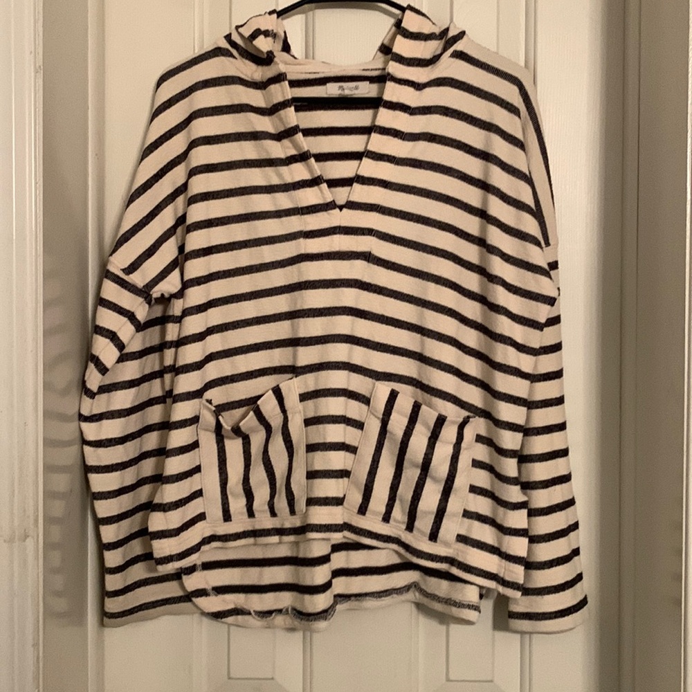 Madewell Striped Context Hoodie